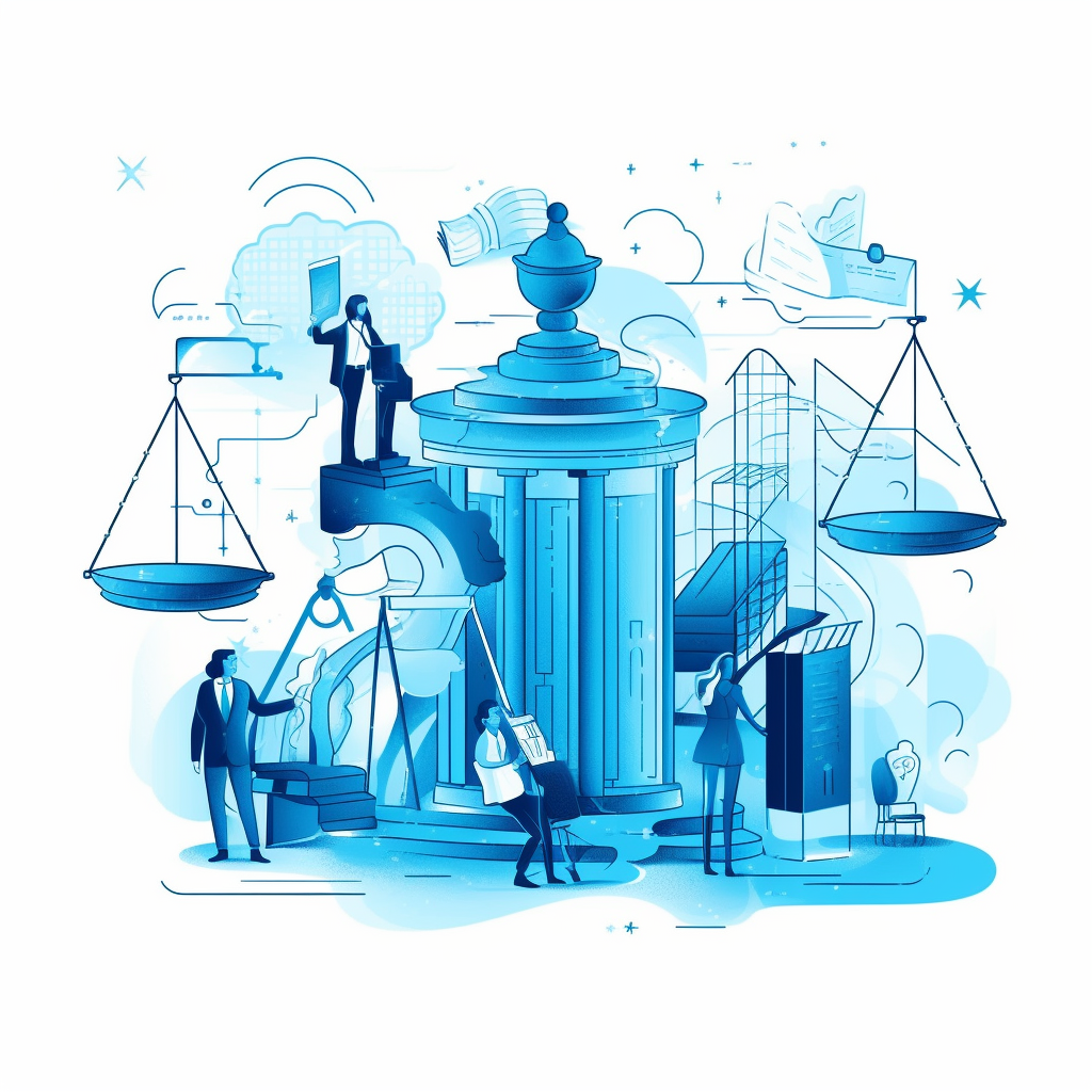 legal marketing illustration