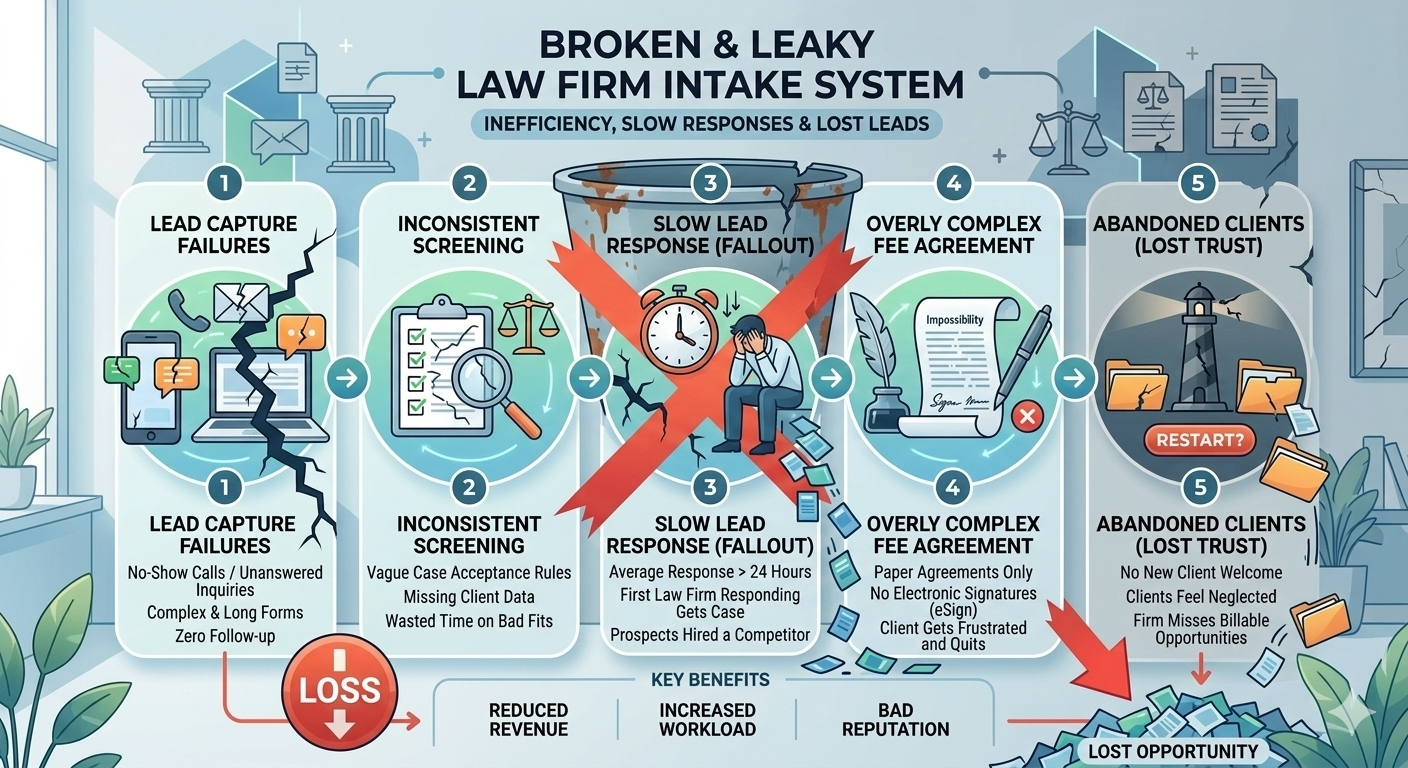 broken legal intake system